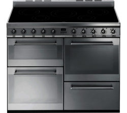 SMEG  Symphony 110 cm Electric Induction Range Cooker - Stainless Steel